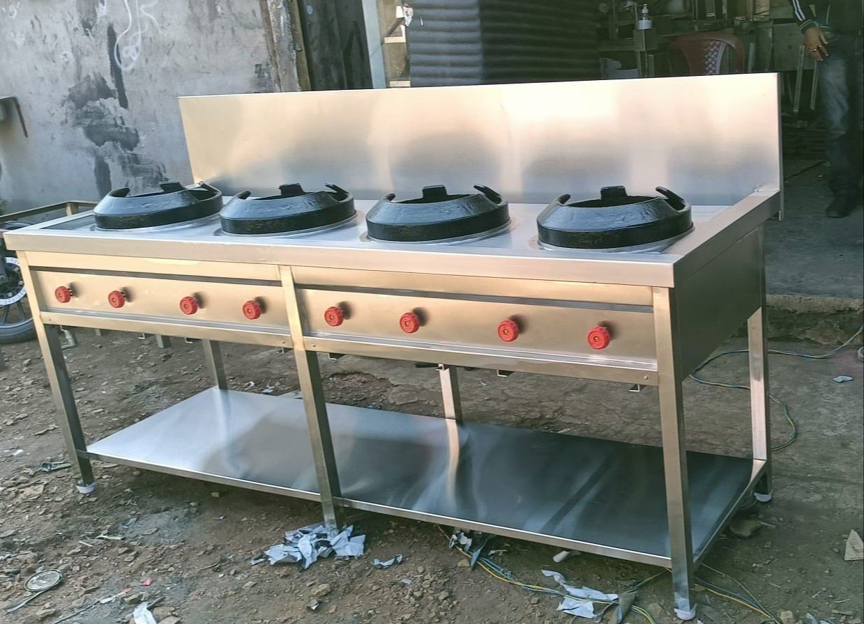 Four Burner Chinese Gas Range